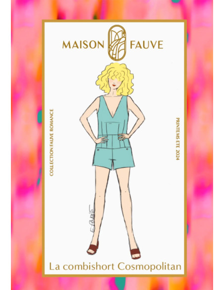 Modello di tuta corta Cosmopolitain - Maison Fauve
