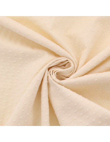 Tessuto cotone plumetis - Champagne