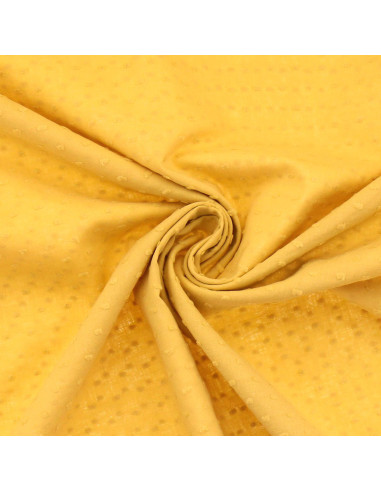 Tessuto cotone plumetis - Giallo