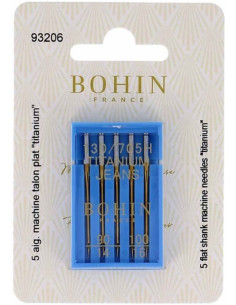 Aghi macchina in titanio speciali per jeans Bohin