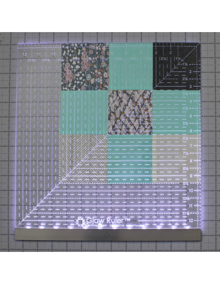 Regola patchwork luminosa Carolina Moore 12,5 x 12,5 pollici