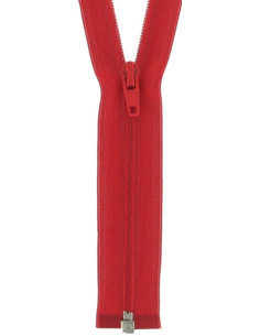 Chiusura separabile nylon super fine - Rosso sangue