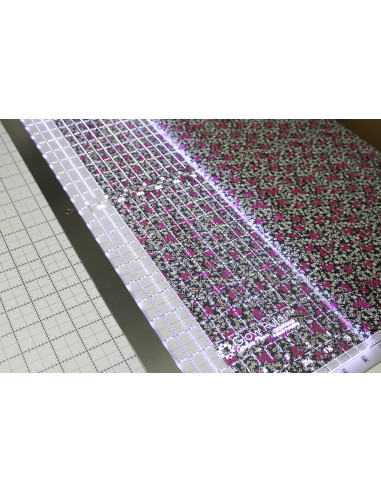 Regola patchwork luminosa Carolina Moore 6.5 x 24.0 pollici