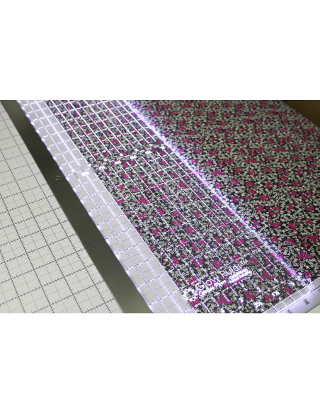 Regola patchwork luminosa Carolina Moore 6.5 x 24.0 pollici