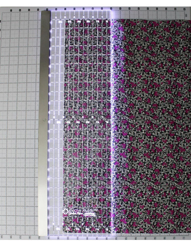 Regola patchwork luminosa Carolina Moore 6.5 x 24.0 pollici