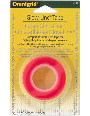 Nastro Glow-Line per righelli patchwork - 3 rotoli