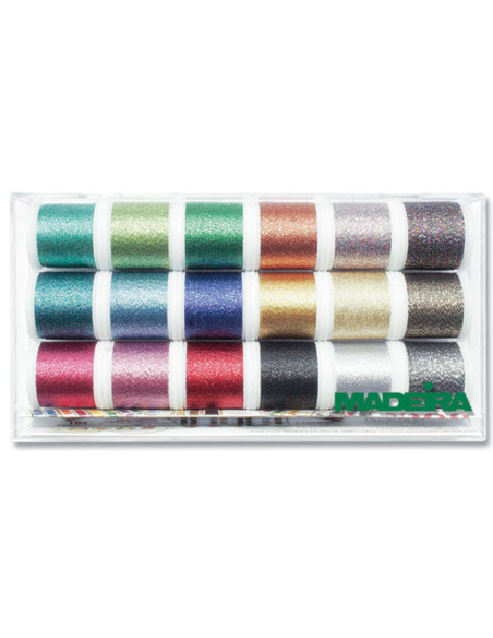 Scatola di fili Metallic Supertwist Madeira