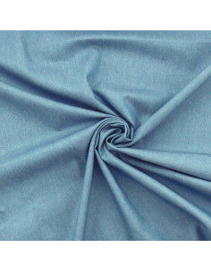 Tessuto chambray denim - Blu medio