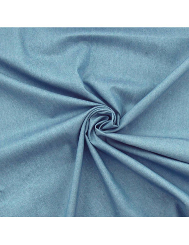 Tessuto chambray denim - Blu