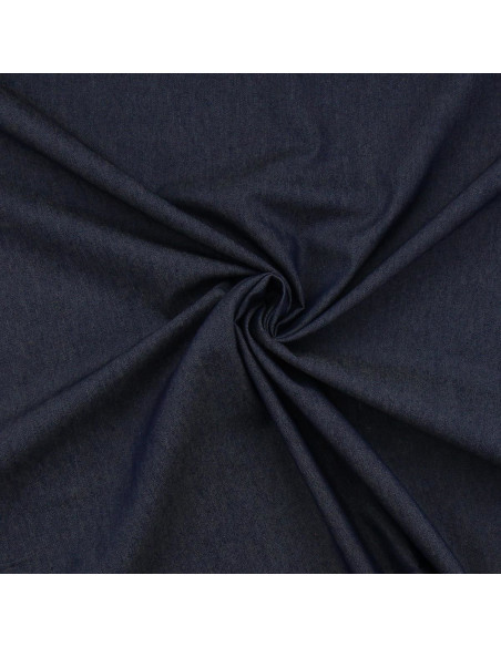 Tessuto chambray denim - Blu scuro
