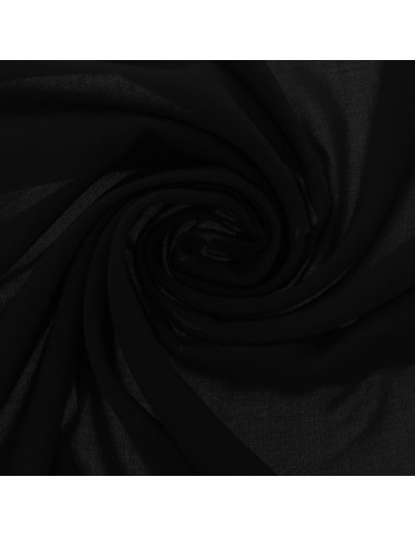Tessuto jersey in poliestere - Nero
