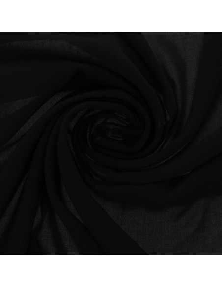 Tessuto jersey in poliestere - Nero