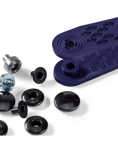 Multipacco di 100 bottoni a pressione Anorak - Bruni 15 mm