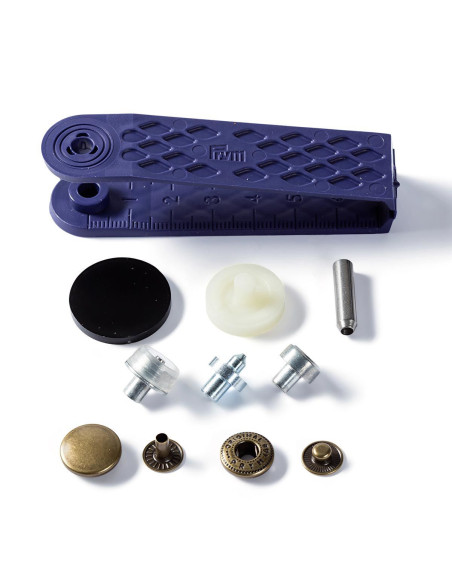Multipac di 100 bottoni a pressione Anorak - Ottone 15 mm