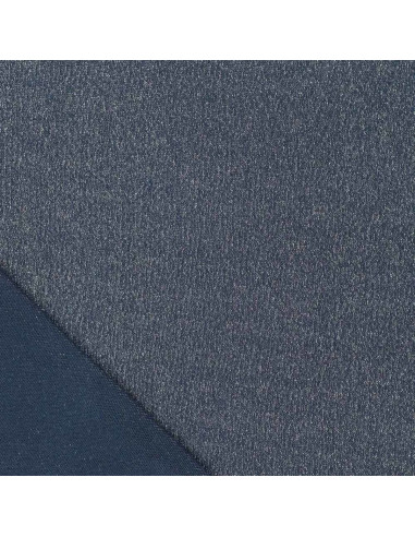 Tessuto a maglia lurex - Blu