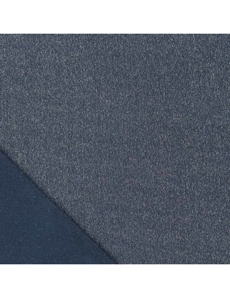 Tessuto a maglia lurex - Blu