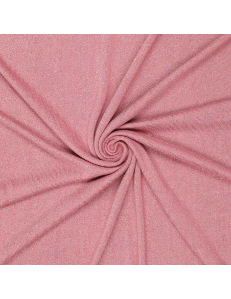 Tessuto a maglia lurex - Rosa