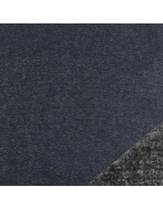 Tessuto jegging in pile - Blu denim