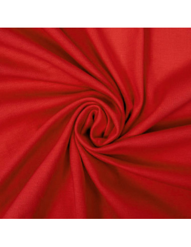 Tessuto jersey 100% cotone - Rosso