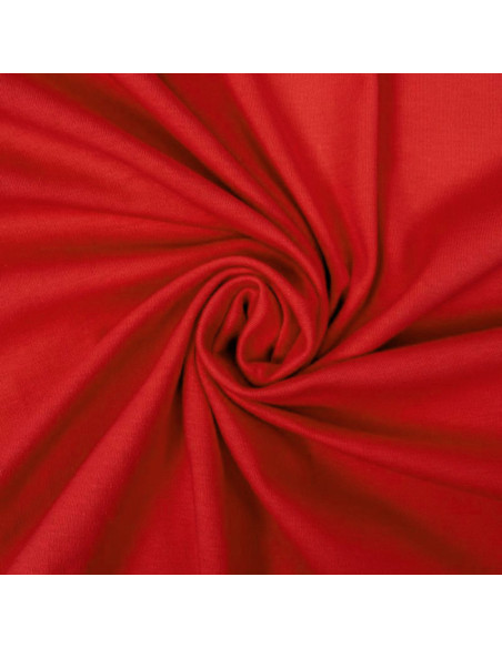 Tessuto jersey 100% cotone - Rosso