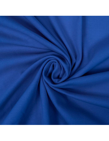 Tessuto jersey 100% cotone - Blu reale