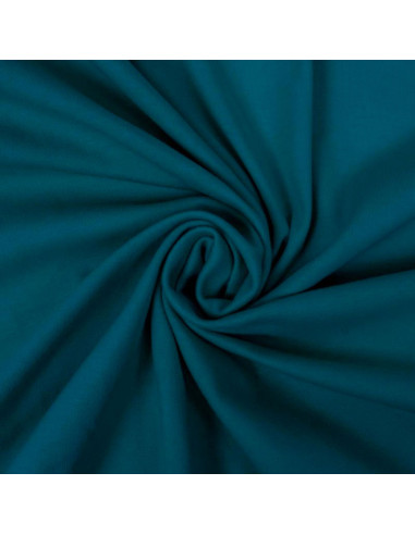 Jersey di cotone 100% - Blu petrolio