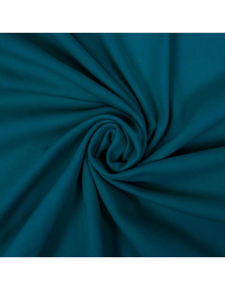 Jersey di cotone 100% - Blu petrolio