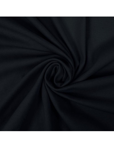 Tessuto jersey 100% cotone - Nero