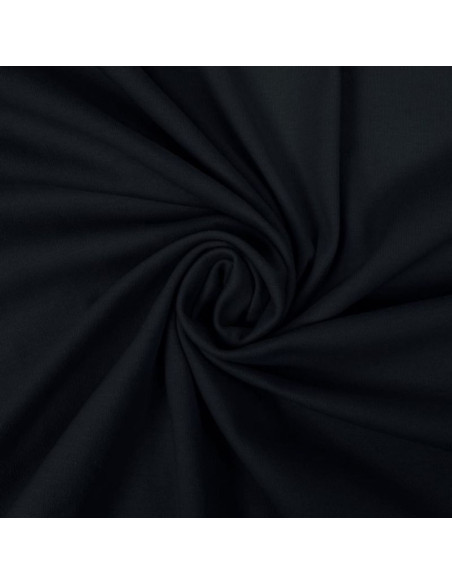 Tessuto jersey 100% cotone - Nero
