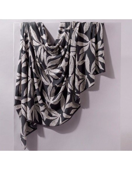 Tessuto viscosa Kaola Deep Charcoal - Atelier Brunette