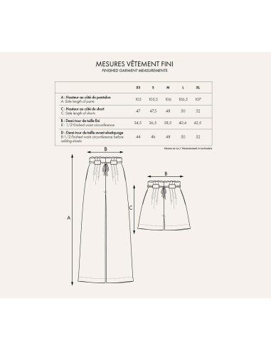 Patron IL pantaloncino - Atelier Brunette