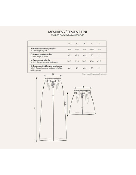 Patron IL pantaloncino - Atelier Brunette