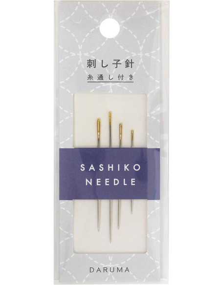 Confezione di 4 aghi sashiko Daruma