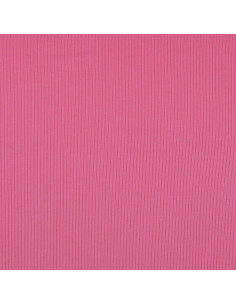 Tessuto jersey di cotone a coste - Rosa 2