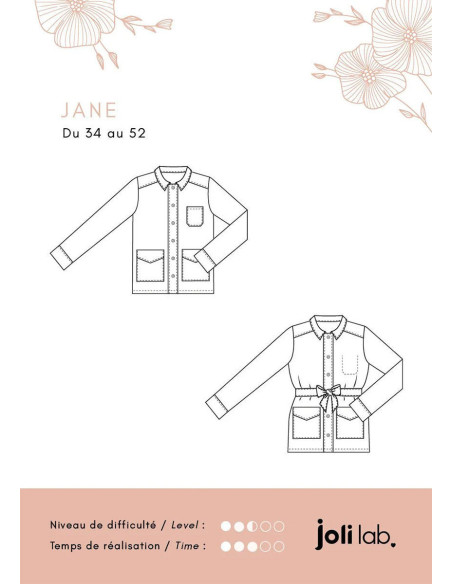 Modello di giacca Jane - Joli Lab