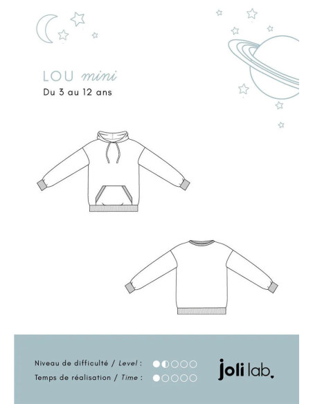 Modello di maglione Lou mini - Joli Lab