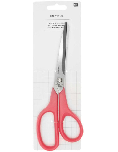 Forbici universali rosa fluorescente Rico Design 23 cm