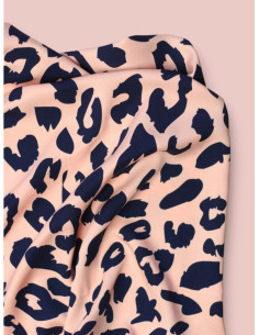 Tessuto twill viscosa - Urban Leo Pesca e indaco 2
