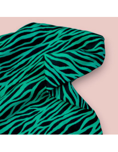 Tessuto twill viscosa - Zebra Verde