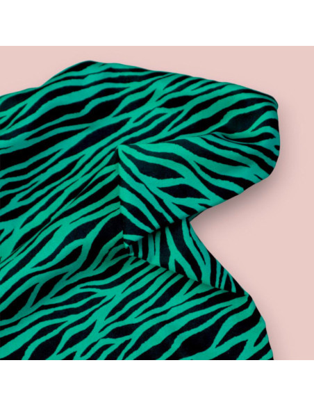 Tessuto twill viscosa - Zebra Verde