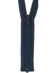 Chiusura separabile nylon super fine - Blu marino