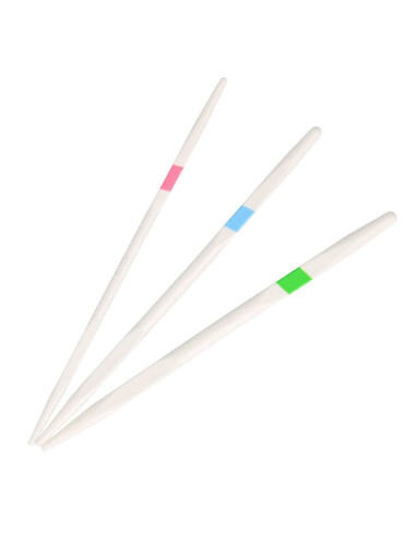 Set di 3 ferri per trecce con codici colore Tulip