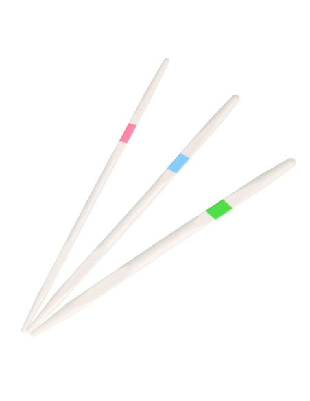 Set di 3 ferri per trecce con codici colore Tulip