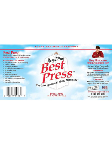 Flacone spray per facilitare la stiratura Mary Ellen's Best Press - Senza Profumo