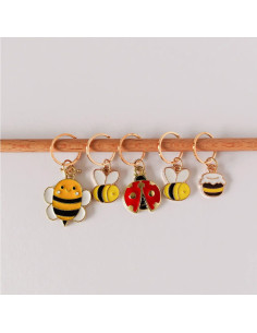 Set di 5 anelli marcapunti - Bee Happy