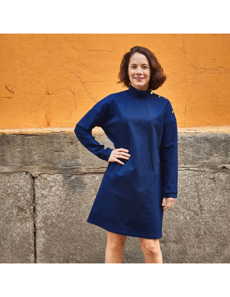 Modello di t-shirt o abito marinière Quiberon - Ikatee