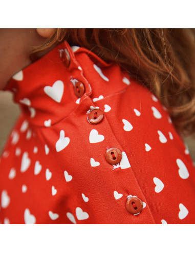 Modello di t-shirt o abito marinière Quiberon Kids - Ikatee