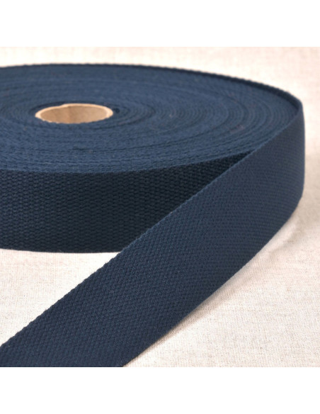 Cinghia in poliestere effetto cotone - Blu marino