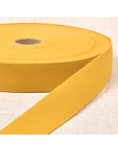 Cinghia in poliestere effetto cotone - Giallo