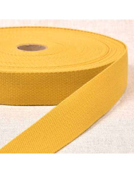 Cinghia in poliestere effetto cotone - Giallo
